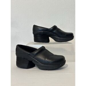 Z-CoiL Black Toffler Clog Orthopedic Shoes Leather Size 9 Comfort